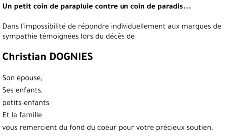 Christian DOGNIES