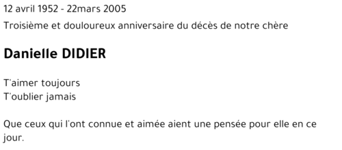 Danielle DIDIER