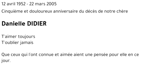 Danielle DIDIER