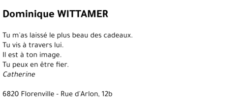 Dominique WITTAMER