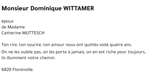 Dominique WITTAMER