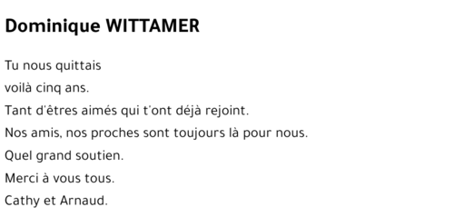 Dominique WITTAMER