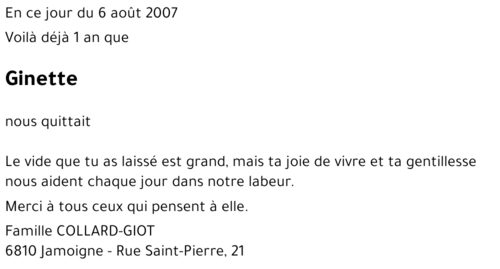 Ginette GIOT
