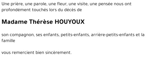 Thérèse HOUYOUX
