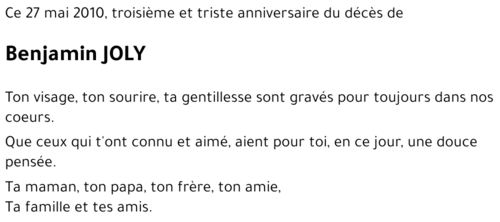 Benjamin JOLY