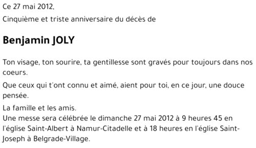 Benjamin JOLY