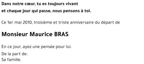 Maurice BRAS