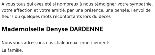 Denyse DARDENNE