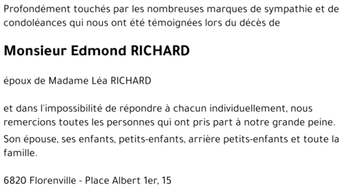 Edmond RICHARD