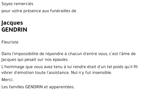 Jacques GENDRIN