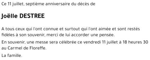 Joëlle DESTREE
