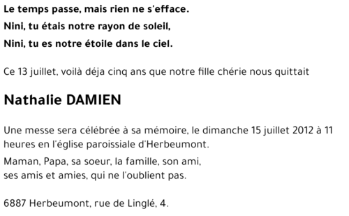 Nathalie DAMIEN