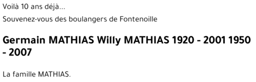 Willy MATHIAS
