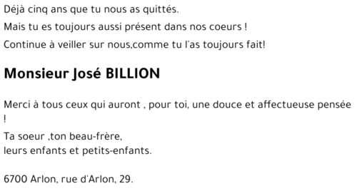 José BILLION