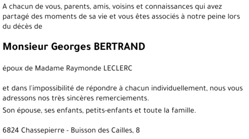 Georges BERTRAND