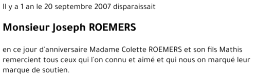 Joseph ROEMERS