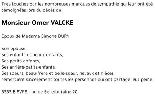 Omer VALCKE