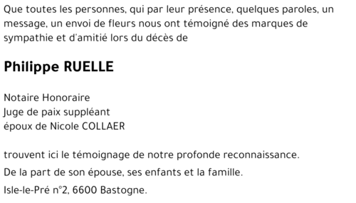 Philippe RUELLE