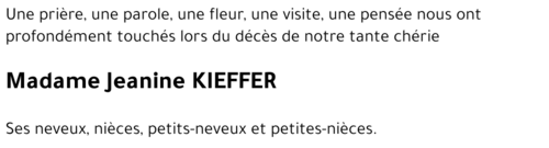 Jeanine KIEFFER