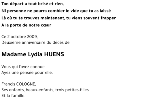 Lydia HUENS