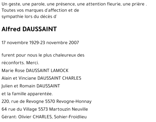 Alfred DAUSSAINT