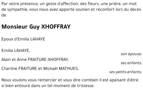 Guillaume XHOFFRAY