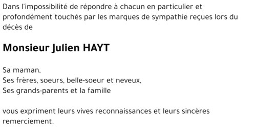 Julien HAYT