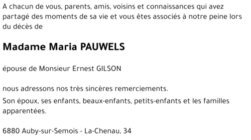 Maria PAUWELS