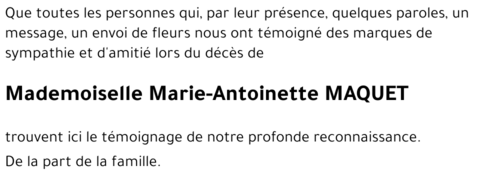 Marie-Antoinette MAQUET