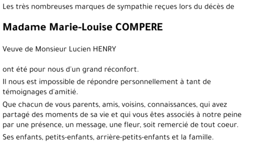 Marie-Louise COMPERE