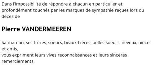 Pierre VANDERMEEREN