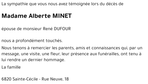 Alberte MINET