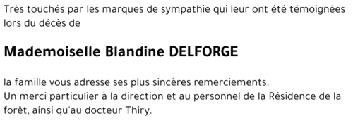 Blandine DELFORGE