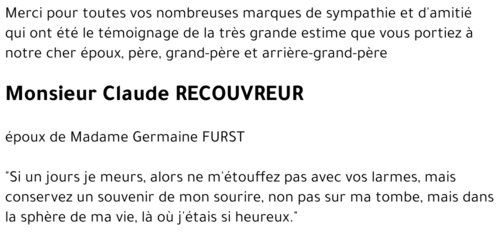 Claude RECOUVREUR