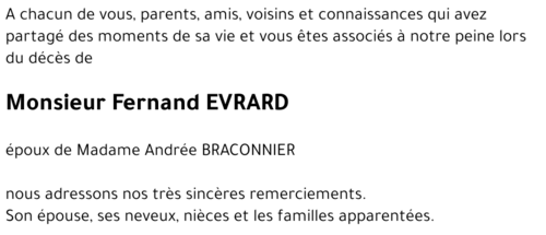 Fernand EVRARD