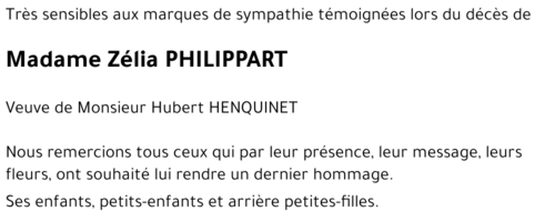 Zélia PHILIPPART