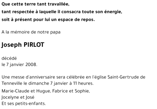 Joseph PIRLOT