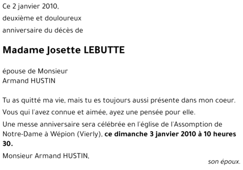 Josette Lebutte