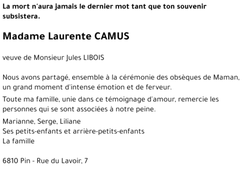 Laurente CAMUS