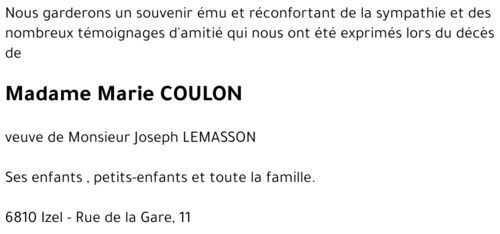 Marie COULON