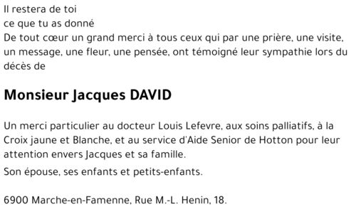 Jacques DAVID
