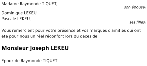 Joseph LEKEU