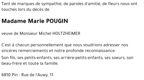 Marie POUGIN