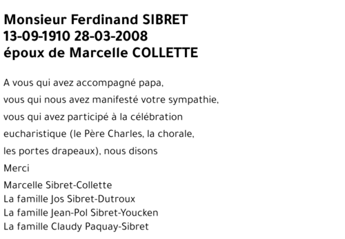 Ferdinand SIBRET