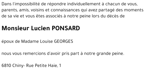 Lucien PONSARD