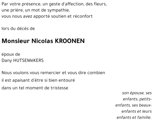 Nicolas KROONEN