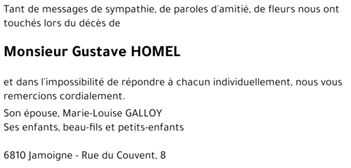 Gustave HOMEL