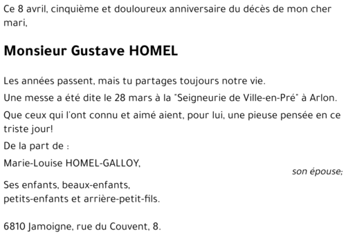 Gustave HOMEL