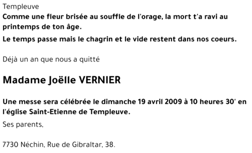 Joëlle VERNIER