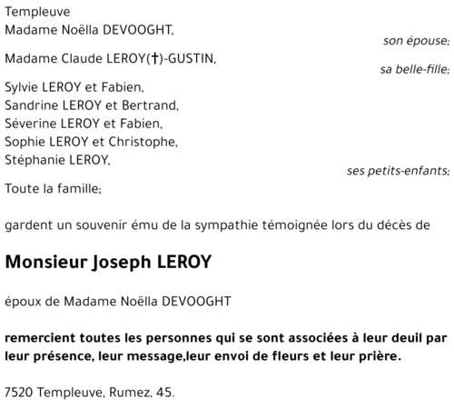 Joseph LEROY